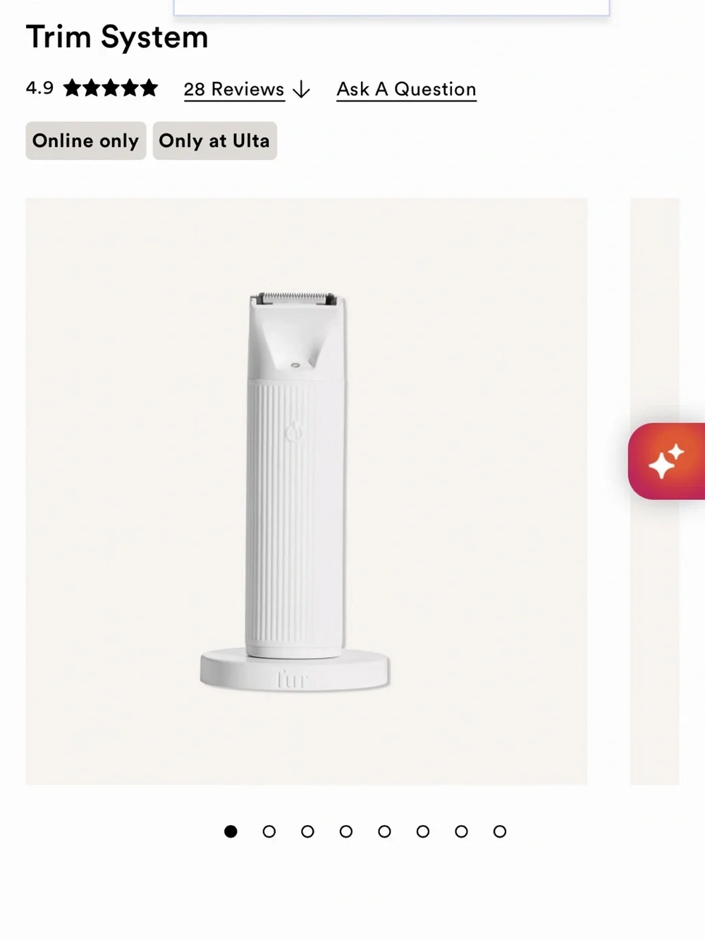 Trim System Rechargeable Body Trimmer – White